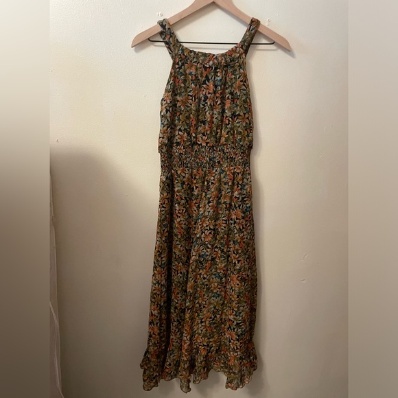 Cato Dresses & Skirts - Cato size 8 lined dress. Pretty ruffle down the front. Cinched waistband